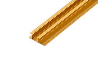 来宾航空纤维墙咔铝合金带灯中条（钛金氧化）