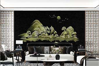 来宾森佰汇航空纤维墙咔（湖光山色）